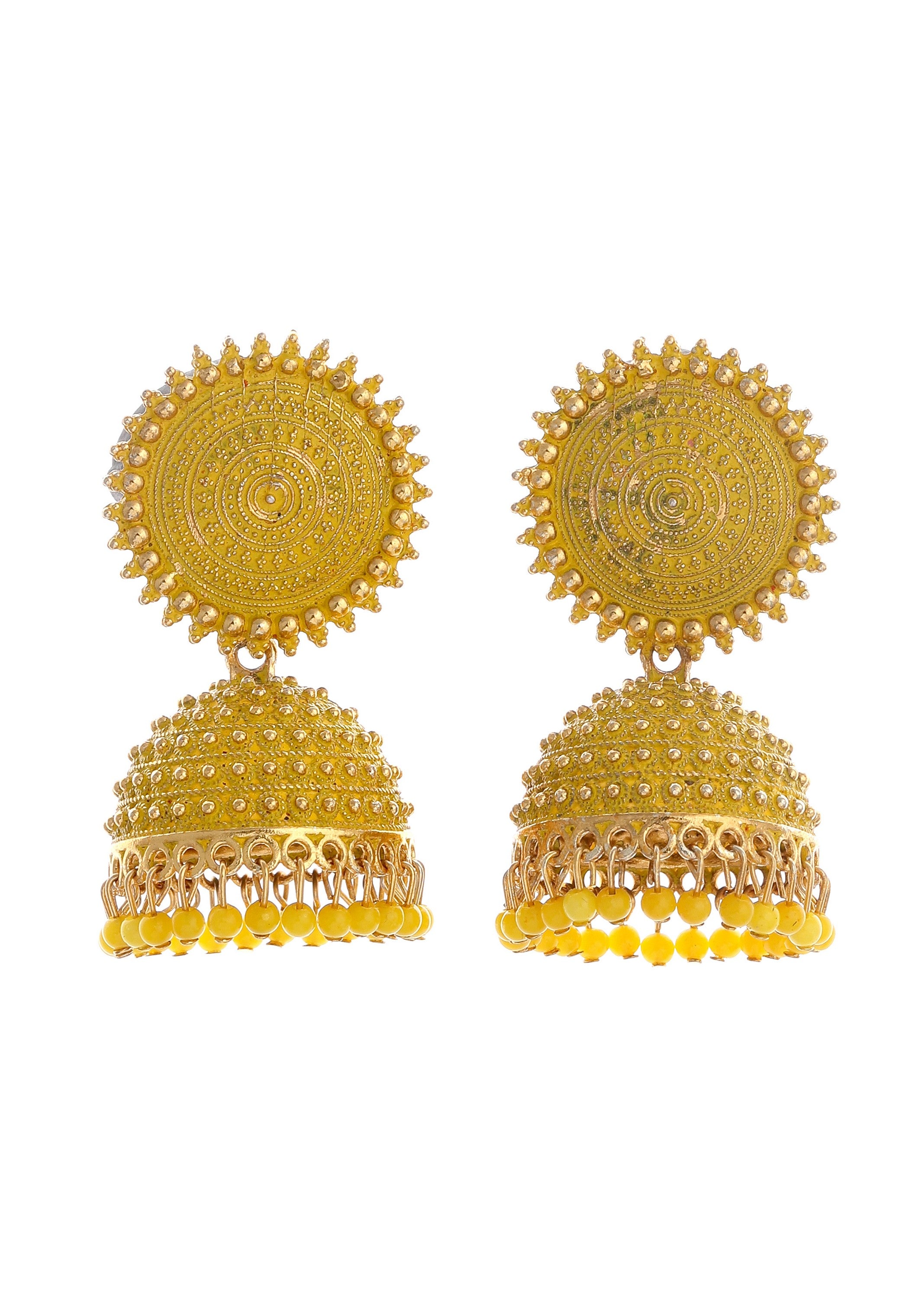 Gold Plated Jumkha Earrings