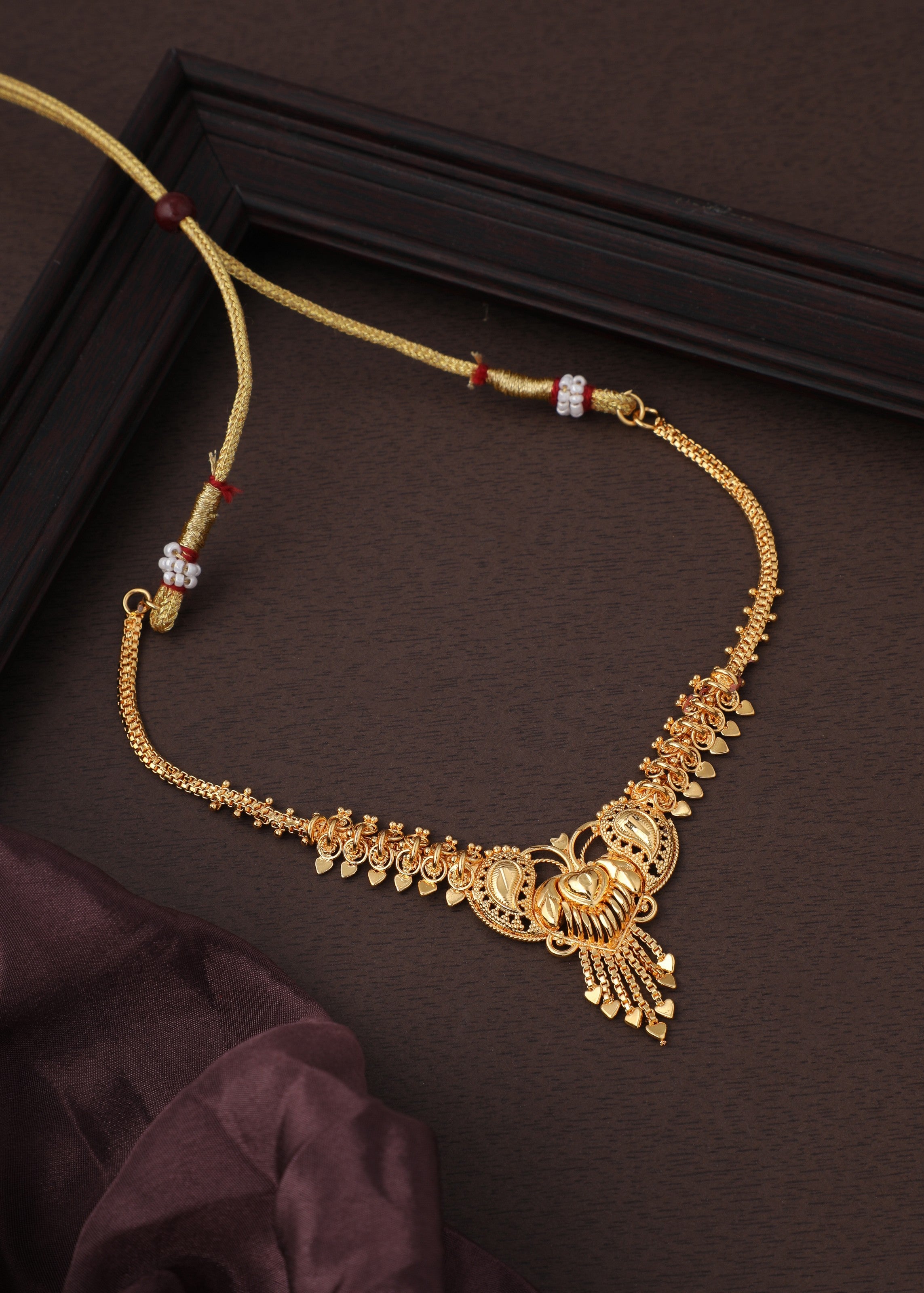 Premium Gold Plated Designer Short Necklace